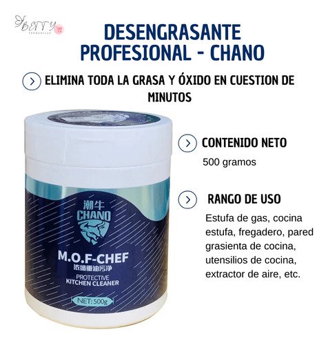 Poderoso Desengrasante Chano 500gr