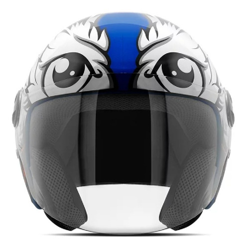 Capacete De Moto Aberto New Liberty 3 Azul Brilhante Tam 60