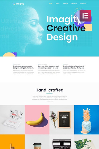 Imagity- Theme Creativo Para Diseñador Multiusos Wordpress