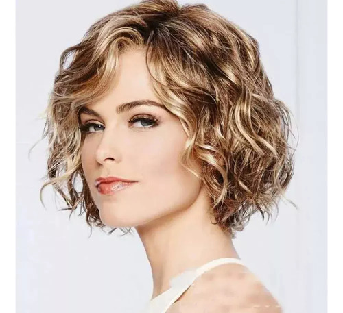 Pelucas Rubias Cortas Para Mujer, Pelo Corto