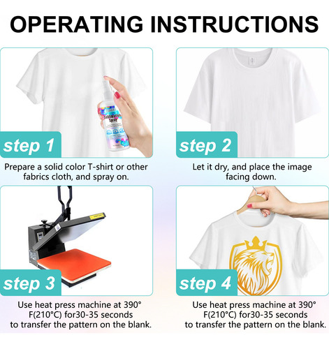 Camisetas Em Spray De Revestimento Por Sublimação, Incluindo