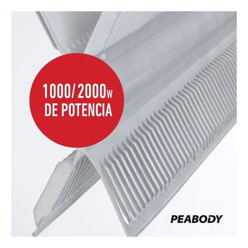 Vitroconvector Peabody 2000w Pe-vc20b Calefactor 2000w