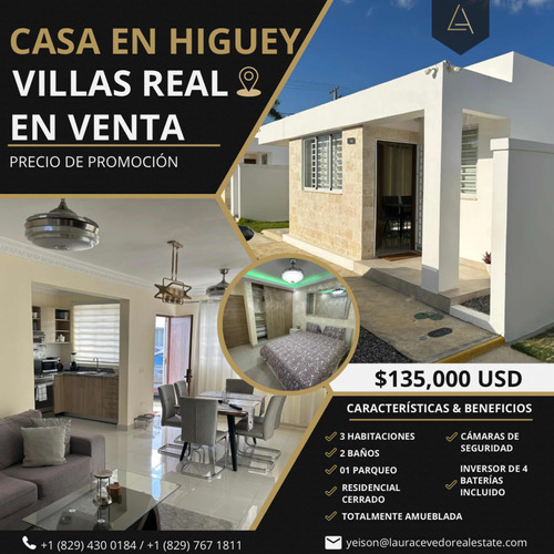 Casa Amueblado En Residencial Exclusivo (higüey)