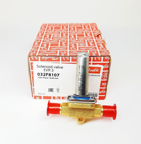 Imagem 2 de 4 de Válvula Solenoide Danfoss 1/4 Evr3 Rosca 032f8107