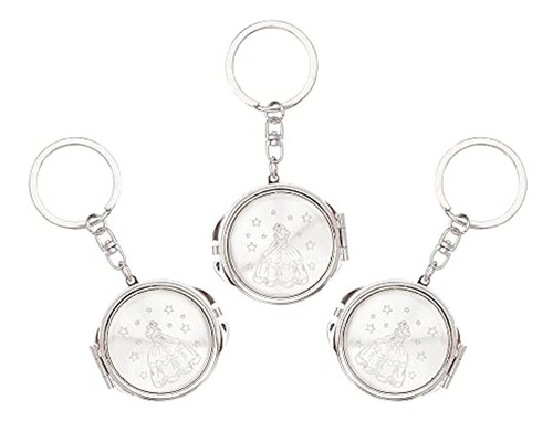 12 Piezas Quinceanera Compact Mirror Keychain Recuerdos De S