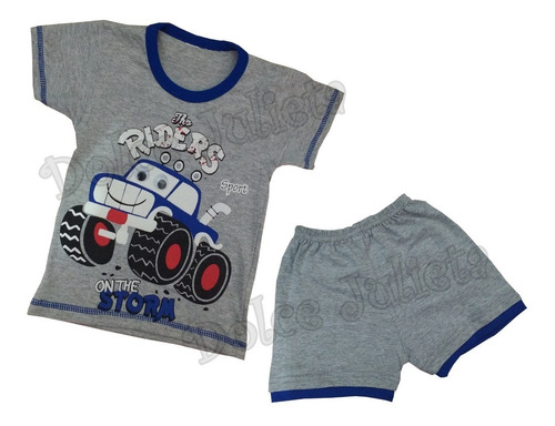 Pack X 3 Conjunto Bebe Niños Remera + Short H/5 Años Verano