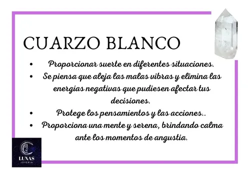 Collar Piedra Cuarzo Blanco Con Significado Regalo Acero