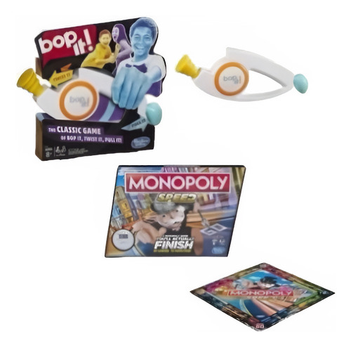 Juego De Mesa Bop It Hasbro Gaming Mas Regalo Monopoly