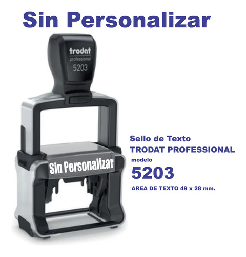 Aparato Para Sello Trodat 5203 Sin Personalizar 49 X 28 Mm