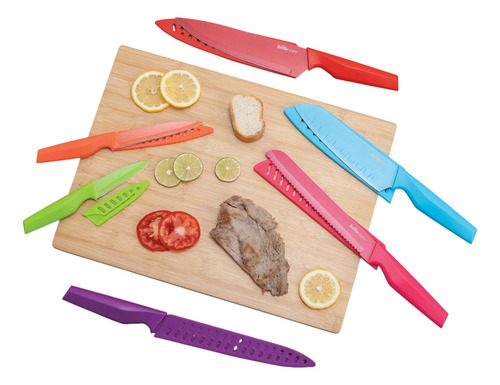 Juego De 6 Cuchillos Con Funda Kit Cook Pro Betterware