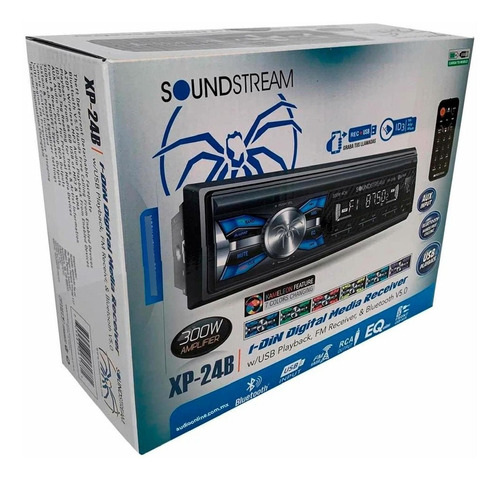 Imagen 6 de 6 de Autoestèreo Con Bluetooth Soundstream 23b Iliminación Usb Sd
