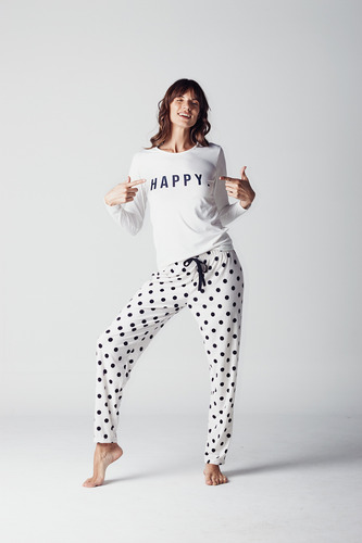 Pijama Manga Larga Modal Happy 576 Talle Especiales