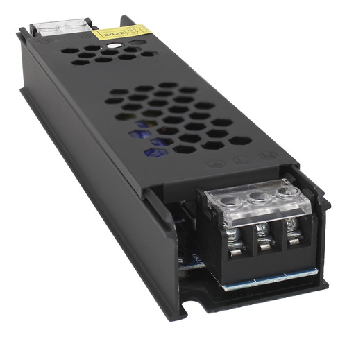 Kit 3 Fonte Chaveada 5a 60w 12v P/ Fita Led Som Capa Preta