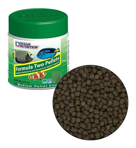 Alimento Peces Ocean Nutrition Formula Two Pellets M 100g