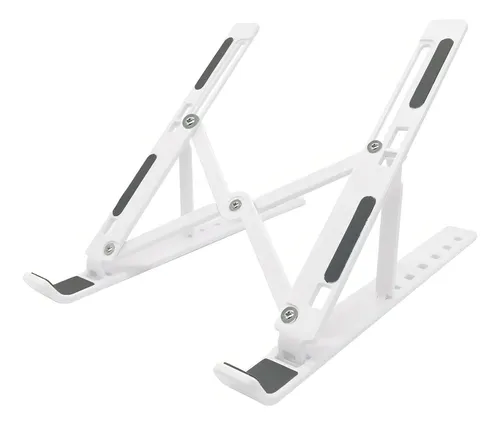 Soporte ajustable para notebooks y netbooks con 10 posiciones Genérica Soporte Genérico Blanco