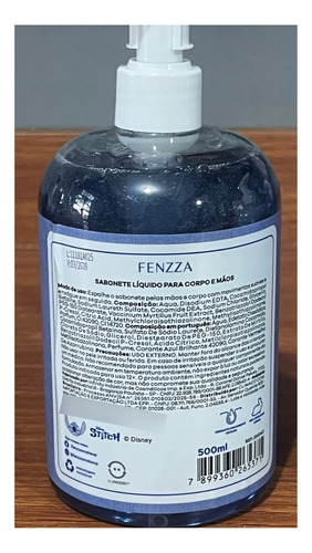 Kit 2 Sabonetes Líquido De Mirtilo Mãos E Corpo 500ml Fenzza