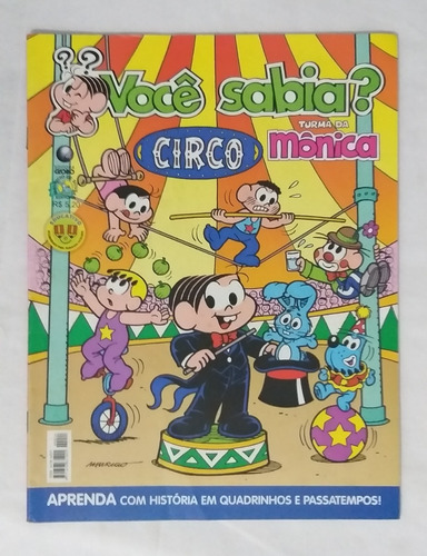 Turma Da Mônica Revista Você Sabia Circo N 24 Passatempos (Usado)