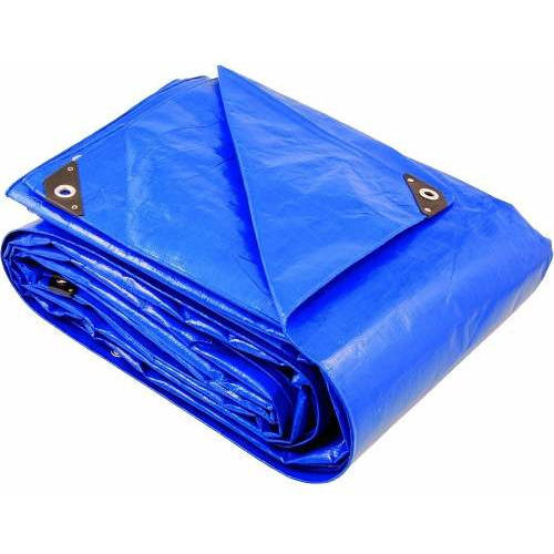 Lona Plástica Azul 1,5 X 1,5 Metros + Argolas Com 350 Micras