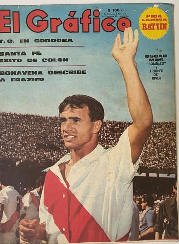 El Gráfico 2563, Fútbol Argentino Poster Rattin, 1968, Ez4b4