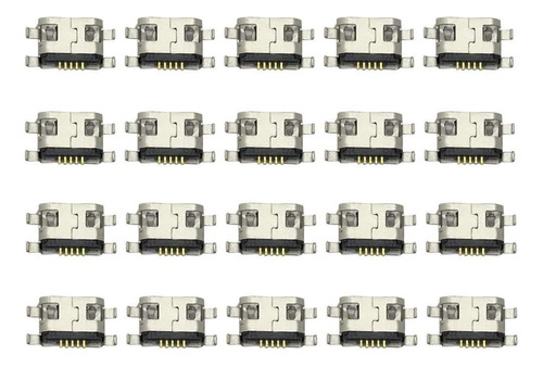 Qmseller Micro Usb Tipo B Hembra 180 Grados 5-pin Smd Smt Ja