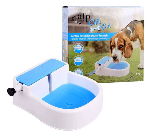 Fonte De Jardim Bebedouro 1,5l Auto Filling Chill Out Afp Cor Água