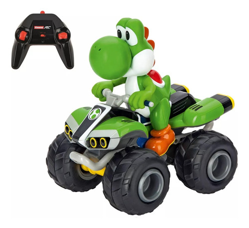 Carrera Mario Kart Yoshi Control Remoto Cuatrimoto 