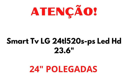 Imagem 5 de 6 de Smart Tv LG 24tl520s-ps Led Hd 23.6 Openbox Novo -nfe