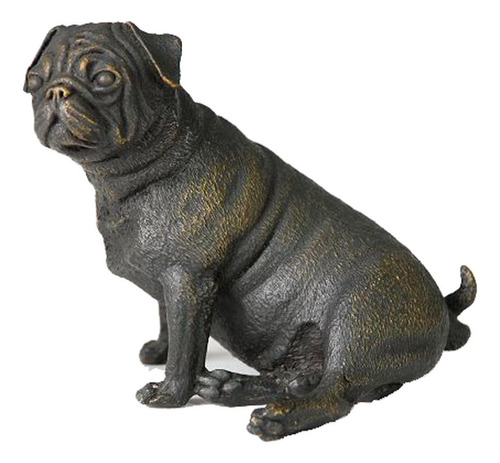 Estatua Jardin Para Perro 4.6 in Color Bronce