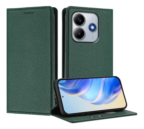 Funda Protectora Magnética De Piel Sintética Con Tapa Para Xiaomi Poco M7 Pro 5g