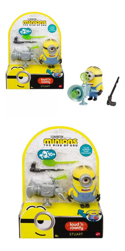 Minions Figura Stuart Con Accesorios Original 