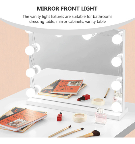 Mirror Lights Vanity Mirrors, Luz De Maquillaje, 10 Unidades