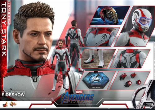 Tony Stark Team Suit 1/6 Avengers Endgame Hot Toys Mms537