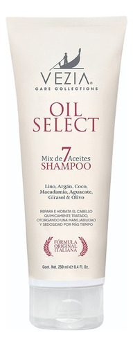Shampoo Para Cabello Mix 7 Aceites Oil Select Vezia 250ml