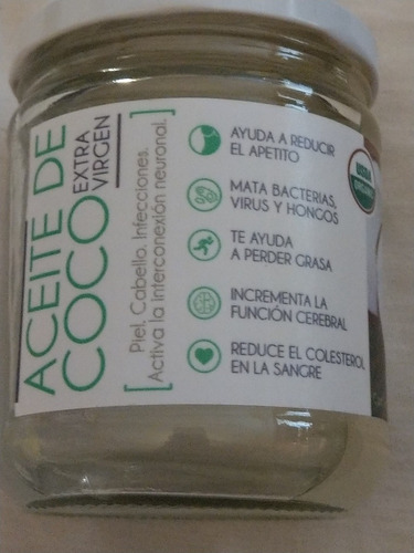 Aceite De Coco X- Virgen Organico 360 Ml