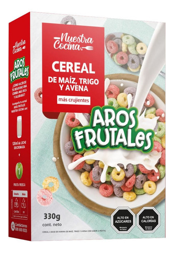 Cereal Nuestra Cocina Aros Frutales Caja 330 G