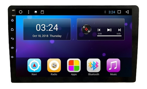 Auto Radio 1 Din Android 9 Pulgadas Fhd Wifi Gps  Semi Curvo