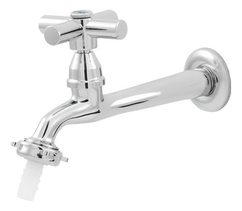 Torneira De Jardim Inovatte C-70 Com Bico 1/4 Volta 025783 Acabamento Brilhante Cor Prateado
