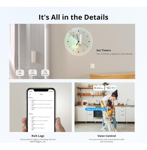 Interruptor Inteligente Sonoff Minir4m Extreme Wifi Matter