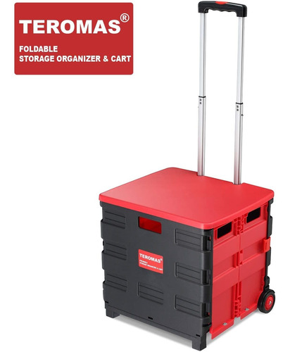 Imagen 1 de 7 de Teromas Organizador De Maletero De Coche, Carrito Plegable D