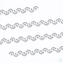 Comprar Rollo De 9 Metros Falso Strass Forma Ondulada Con Strass