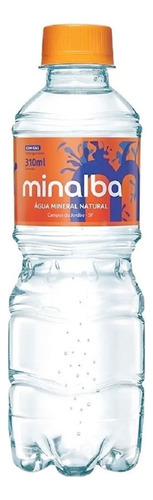 Água Mineral Minalba Com Gás 310ml Kit 12