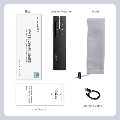 Presentador Puntero Laser Air Mouse Powerpoint Prezi Keynote