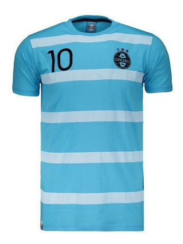 Camiseta Grêmio N10 Gold Listrada Azul