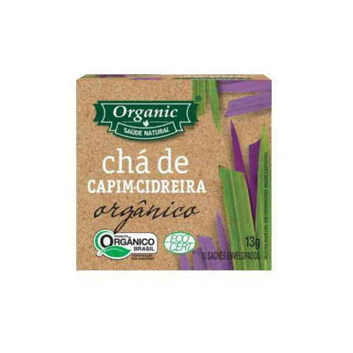 Kit 2x: Chá Orgânico De Capim Cidreira Organic 10 Sachês