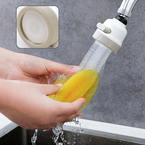 Bico Adaptador De Torneira Giratório 360 Graus Universal Acabamento Fosco Cor Branco