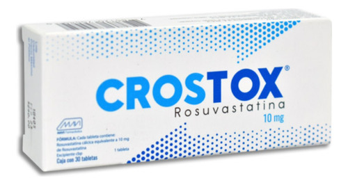 Rosuvastatina 10 Mg Crostox Caja Con 30 Tabletas Mavi