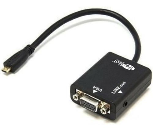 Adaptador Micro Hdmi A Vga Y Audio 3.5mm Trautech