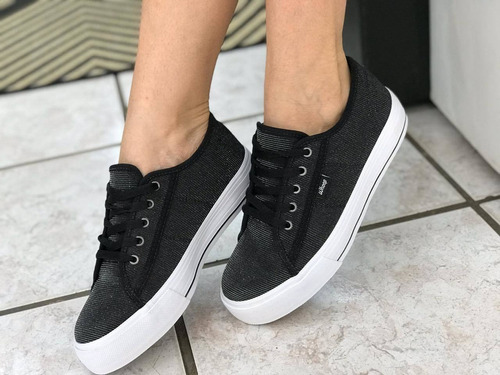 tenis casual preto feminino mercado livre