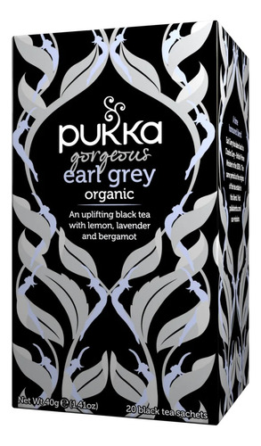 4-pack Te Negro Pukka Gorgeous Earl Grey Andina Grains