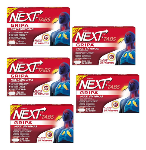 Next 500 Mg C/10 Tab Pack C/5 Cajas